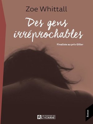 cover image of Des gens irréprochables